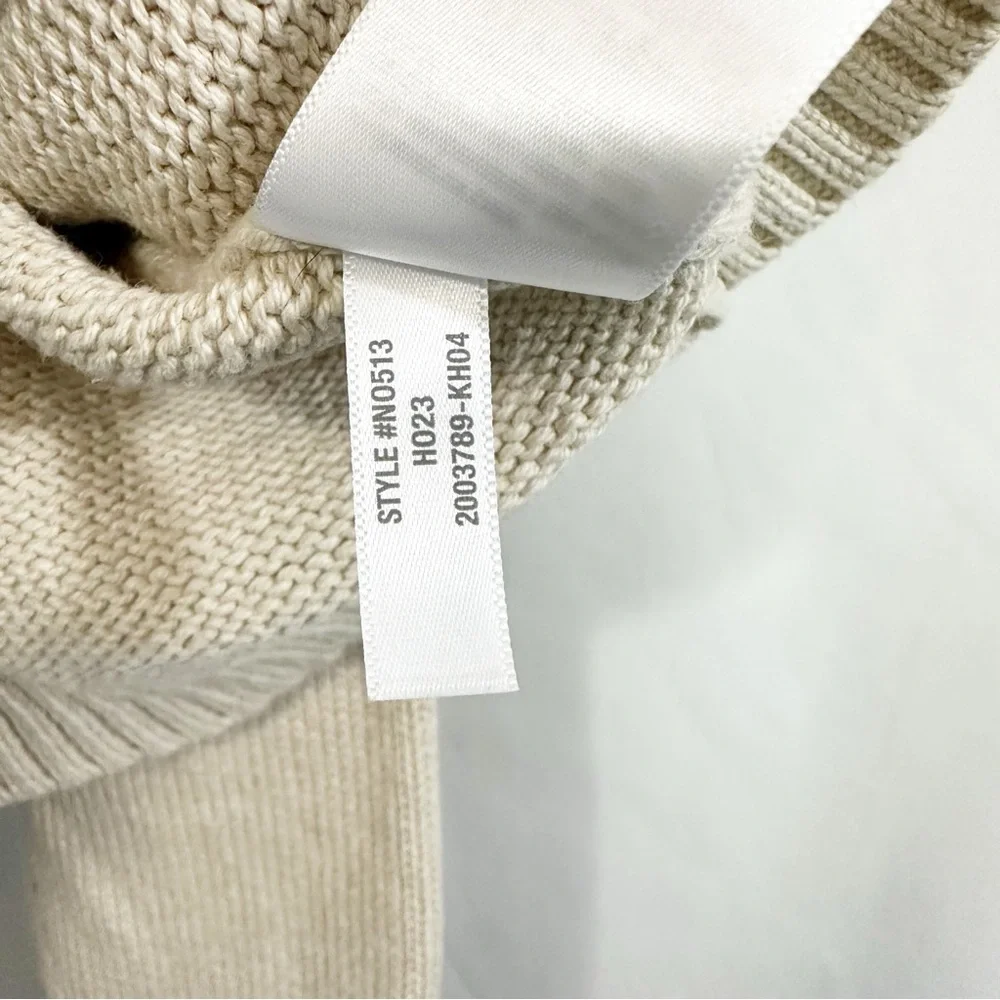 Madewell Rolled Neck Pullover Knit Sweater in Oatmeal Neutral - Picture 11 of 11